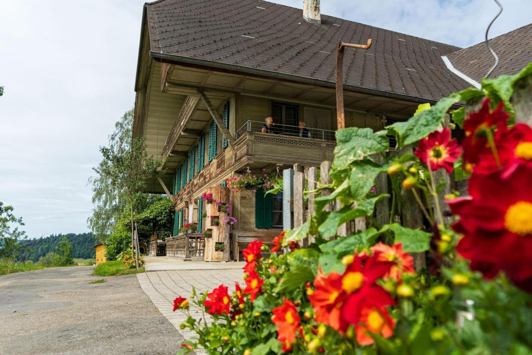 Ferienwohnung Auf Bauernhof Mit Hotpot Und Sauna Sumiswald Екстер'єр фото